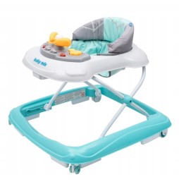 Cărucior Baby Mix cu volan și roți din silicon