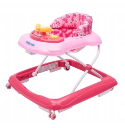 Cărucior Baby Mix cu volan și roți din silicon