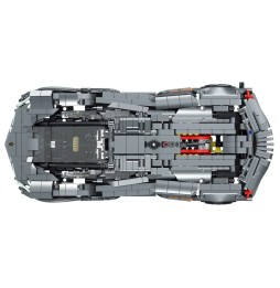 Set de construcție mașină sport gri 1512 piese