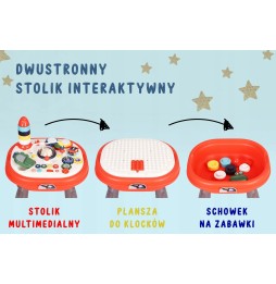 Masa interactivă educațională 2 în 1 pentru copii