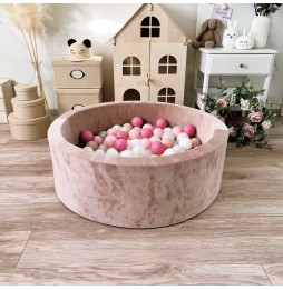 Bazin uscat cu bile Velvet Bej 30x90 cm