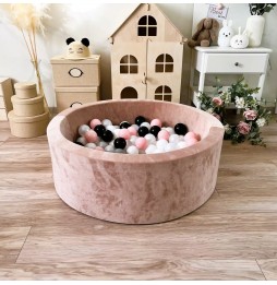 Bazin uscat cu bile Velvet Bej 30x90 cm