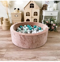 Bazin uscat cu bile Velvet Bej 30x90 cm