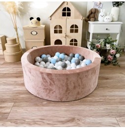 Bazin uscat cu bile Velvet Bej 30x90 cm