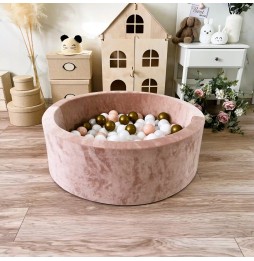 Bazin uscat cu bile Velvet Bej 30x90 cm