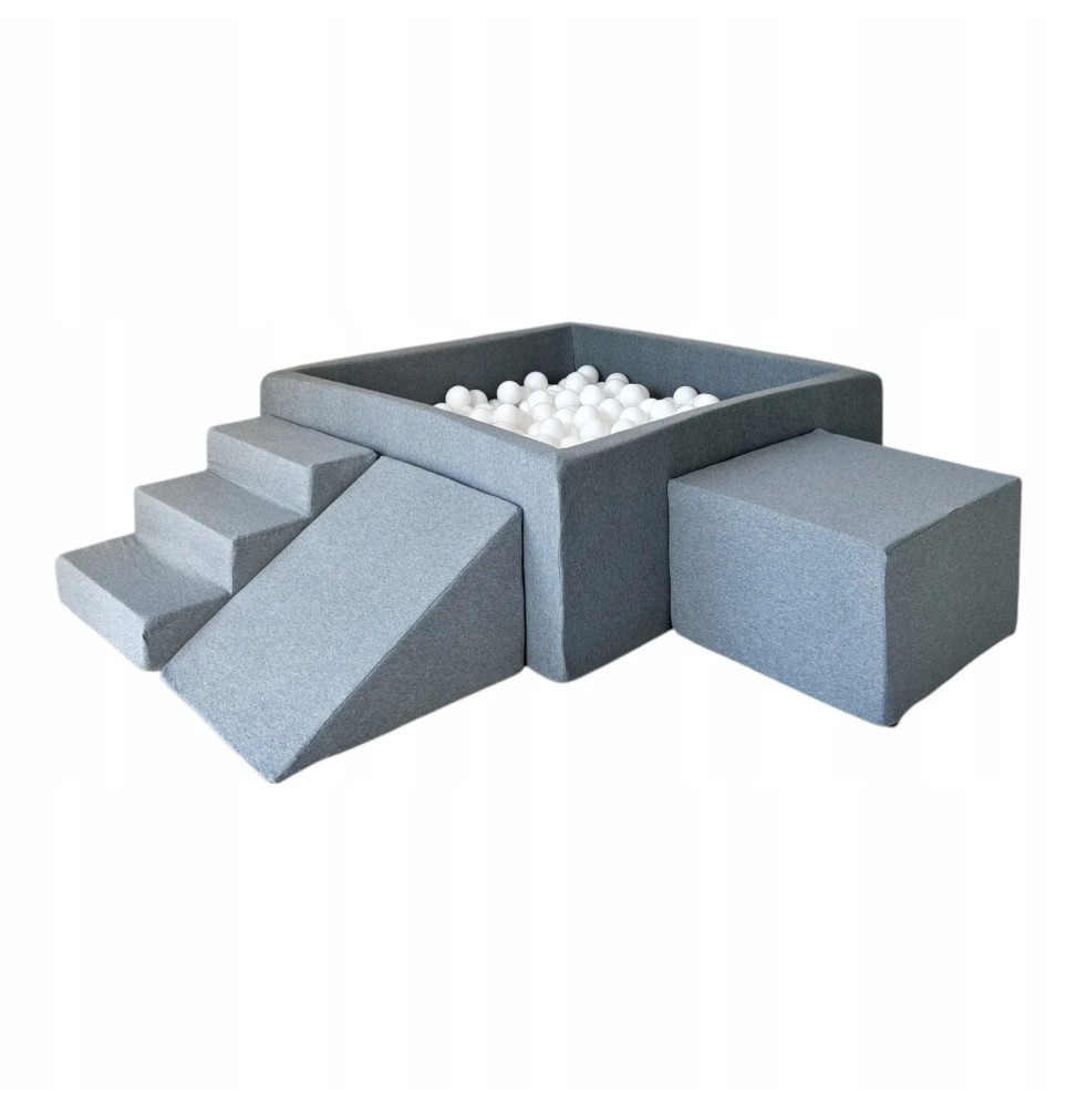 Set de joacă cu 400 mingi - gri Set de joacă cu 400 mingi - gri