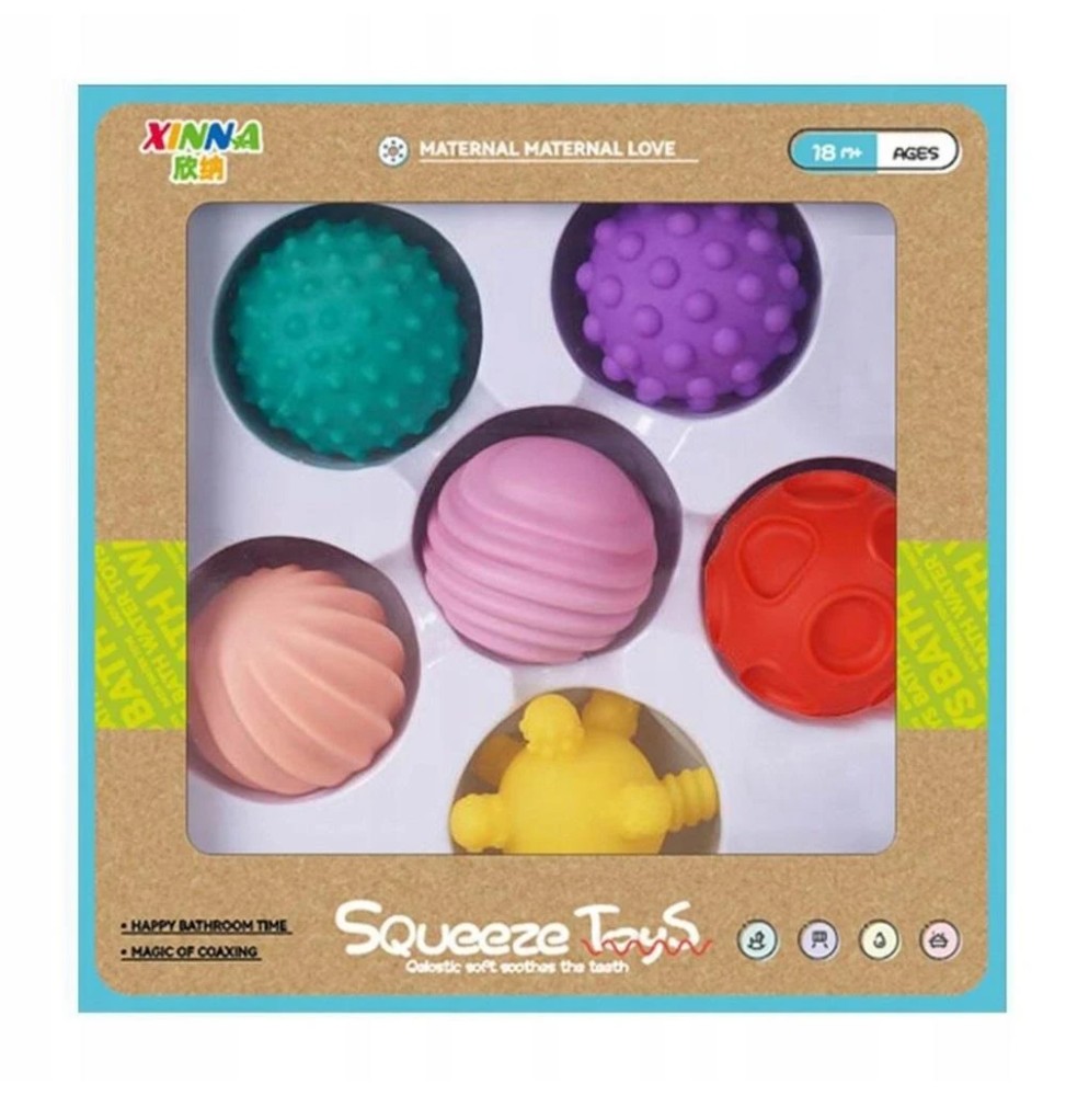Set de mingi senzoriale Askato Set de mingi senzoriale Askato