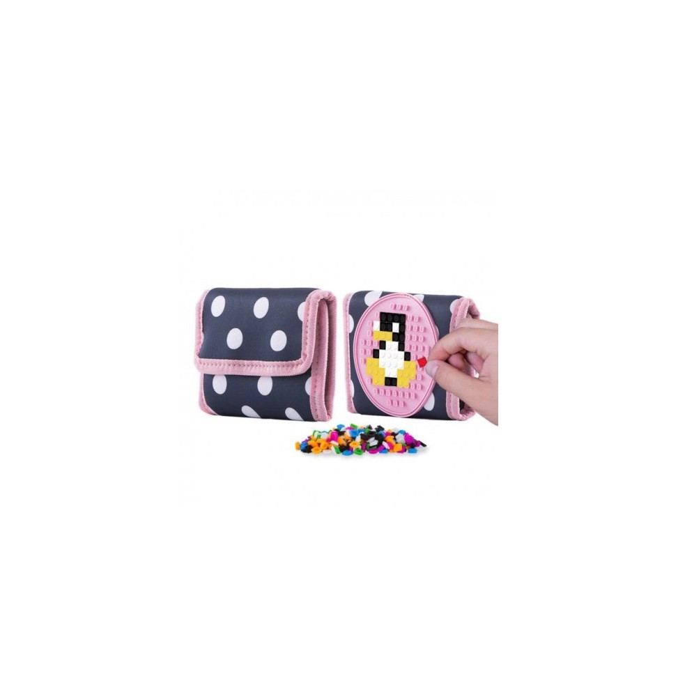 Portofel PIXIE CREW cu panouri creative, roz Portofel PIXIE CREW cu panouri creative, roz