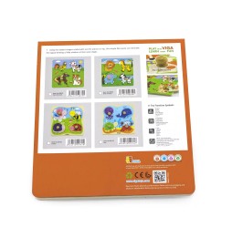 Viga Puzzle pe suport - insecte pentru copii
