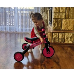 Bicicleta 3w1 Optimus - roz
