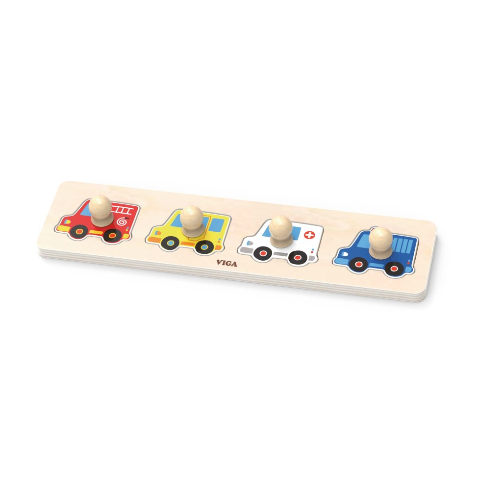 Puzzle cu mânere Viga 44535 - mașini Puzzle cu mânere Viga 44535 - mașini