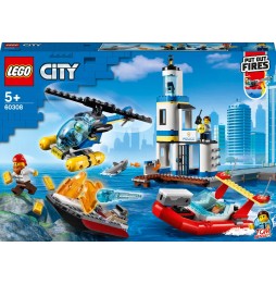 LEGO City 60308 Acțiune cu poliția și pompierii